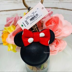 Kate spade Minnie Mouse key bob key chain red